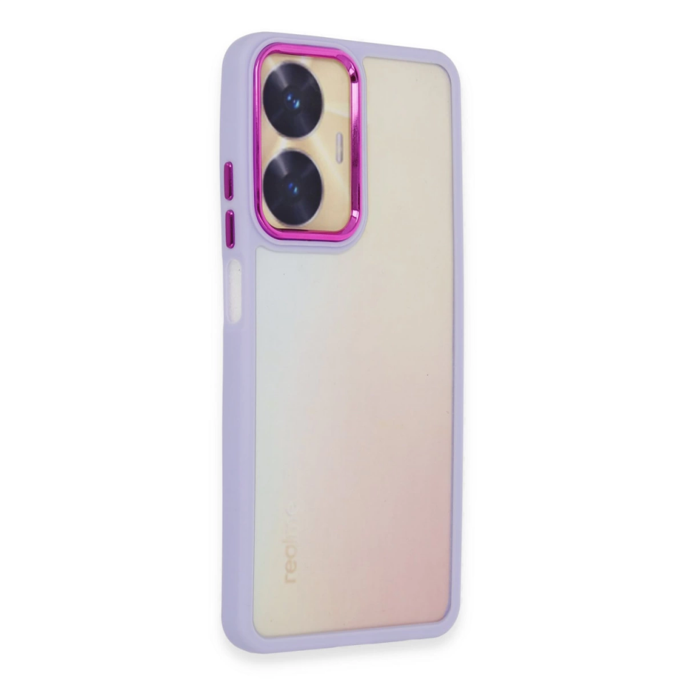 Realme C55 Kılıf Dora Kapak - Lila