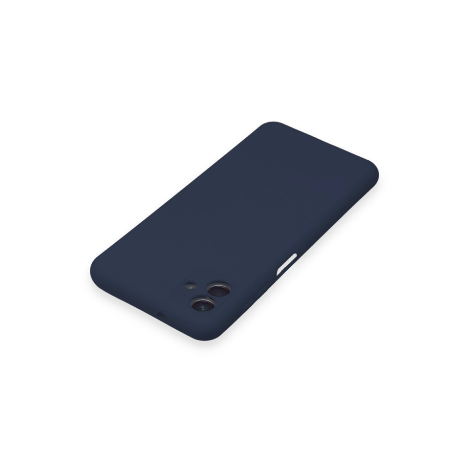 Samsung Galaxy A04 Kılıf Nano İçi Kadife Silikon - Lacivert