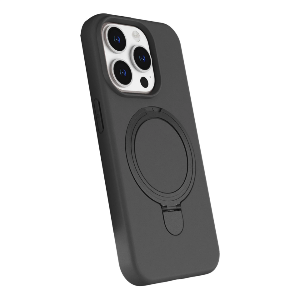 İphone 14 Pro Max Regal Magsafe Standlı Kapak - Titan Gri