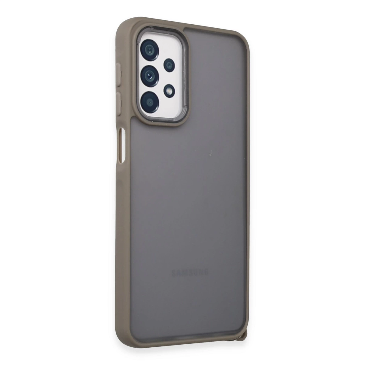 Samsung Galaxy A23 4g Kılıf Elegant Kapak - Titan Gri