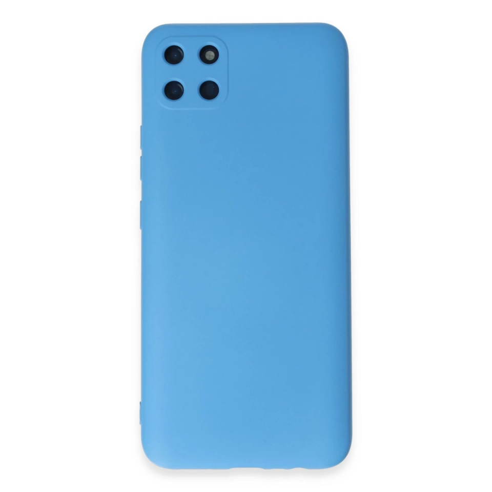 Realme C11 Kılıf Nano İçi Kadife Silikon - Mavi