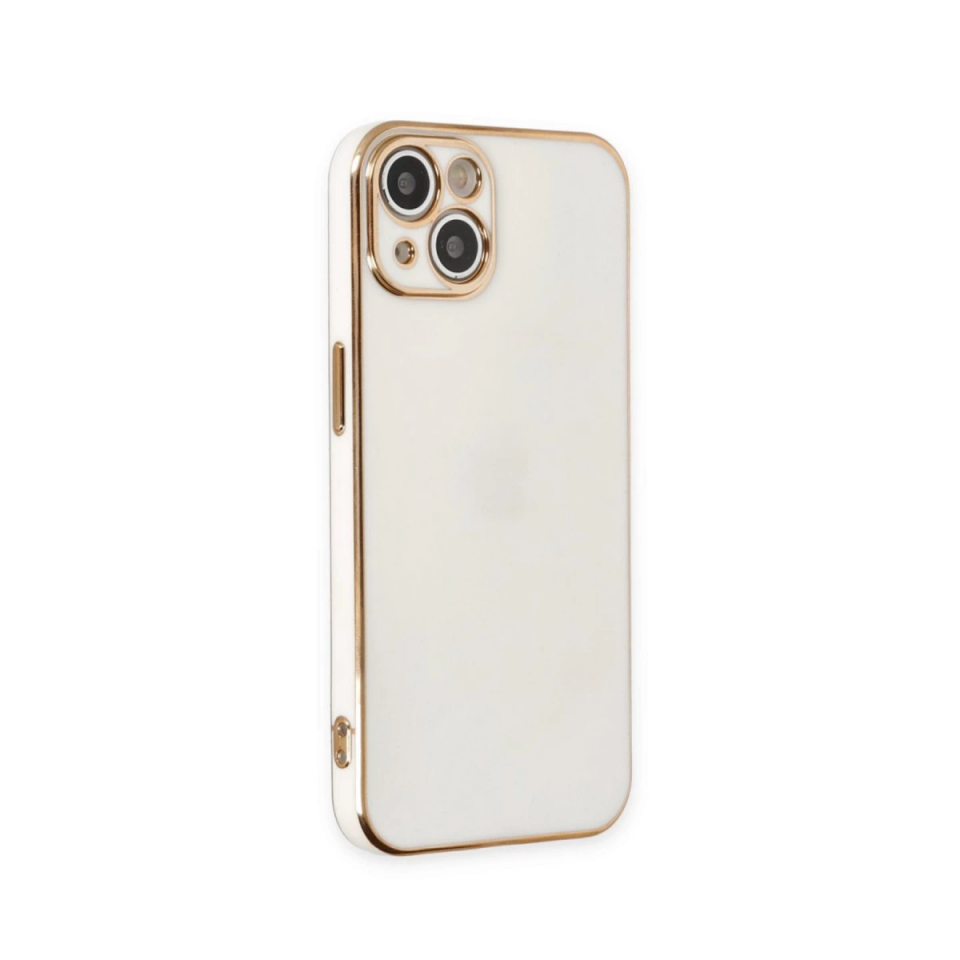 İphone 15 Kılıf Volet Silikon - Beyaz