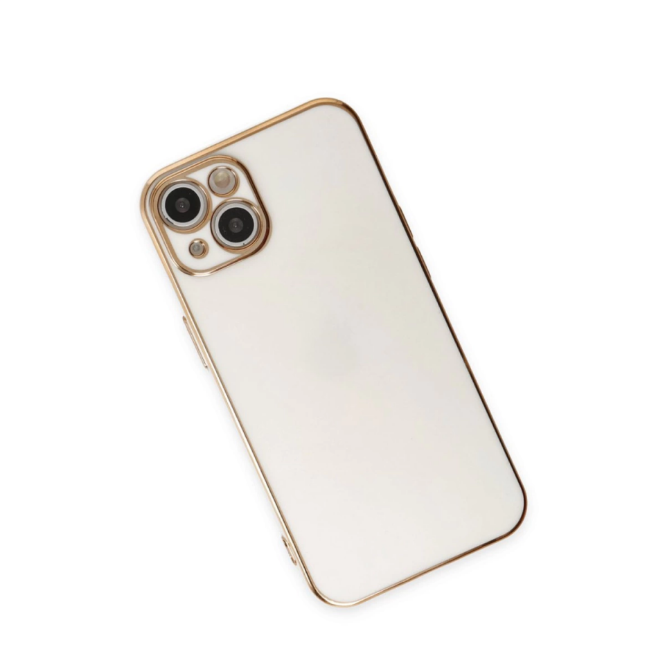 İphone 15 Kılıf Volet Silikon - Beyaz