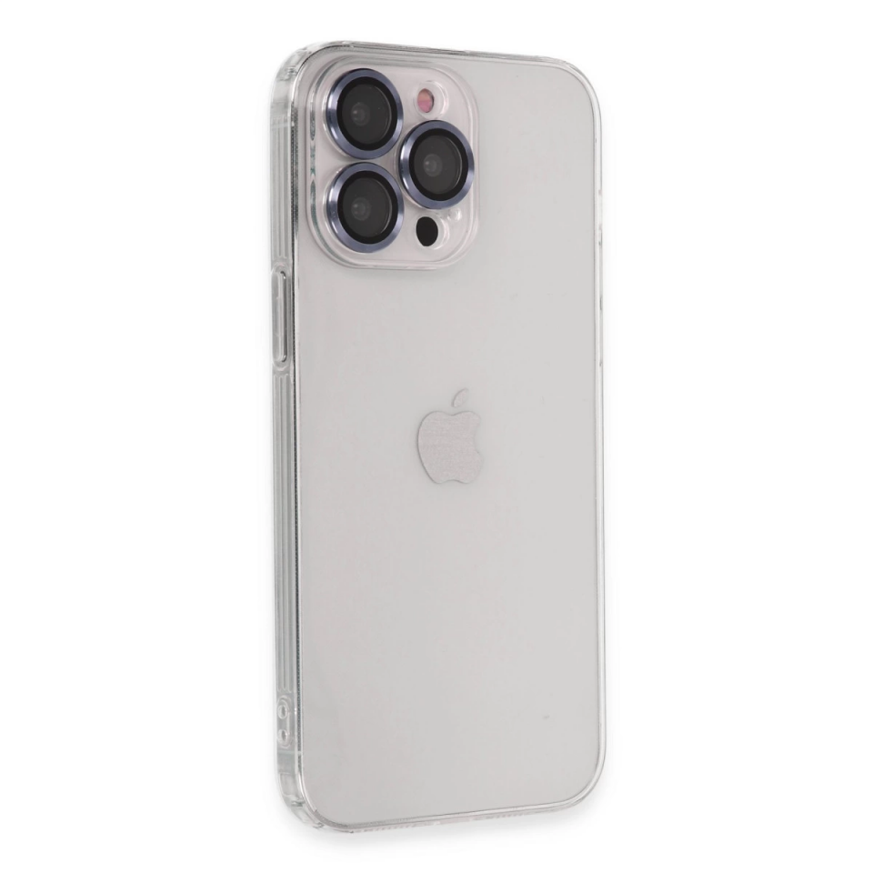 İphone 13 Pro Kılıf Luko Lens Silikon - Sierra Blue