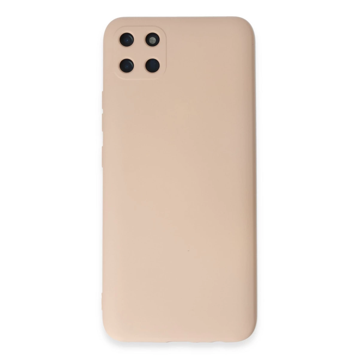 Realme C11 Kılıf Nano İçi Kadife Silikon - Pudra