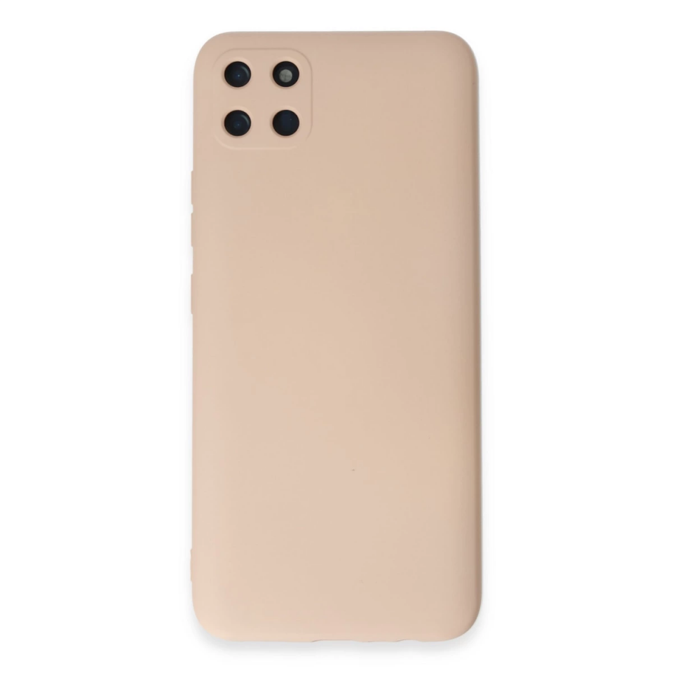 Realme C11 Kılıf Nano İçi Kadife Silikon - Pudra