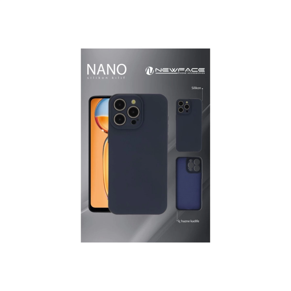 İphone 11 Pro Max Kılıf Nano İçi Kadife Silikon - Mavi