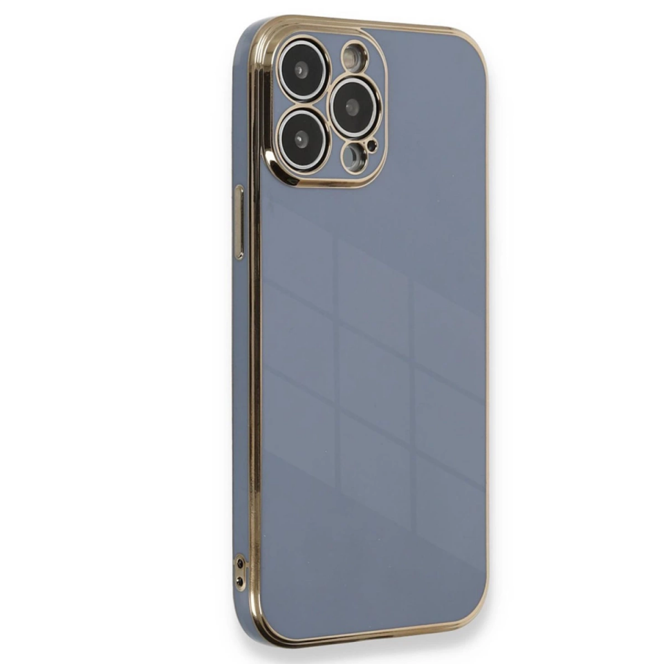 İphone 15 Pro Kılıf Volet Silikon - Mavi