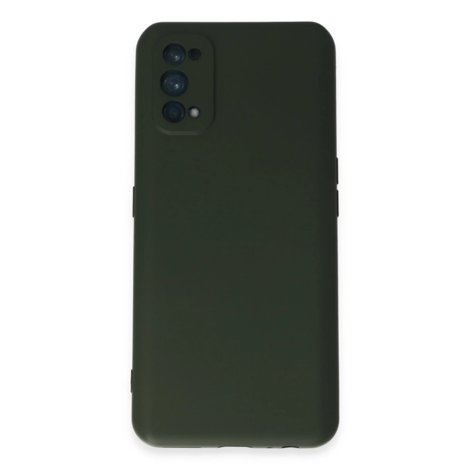 Realme 7 Pro Kılıf Nano İçi Kadife Silikon - Koyu Yeşil