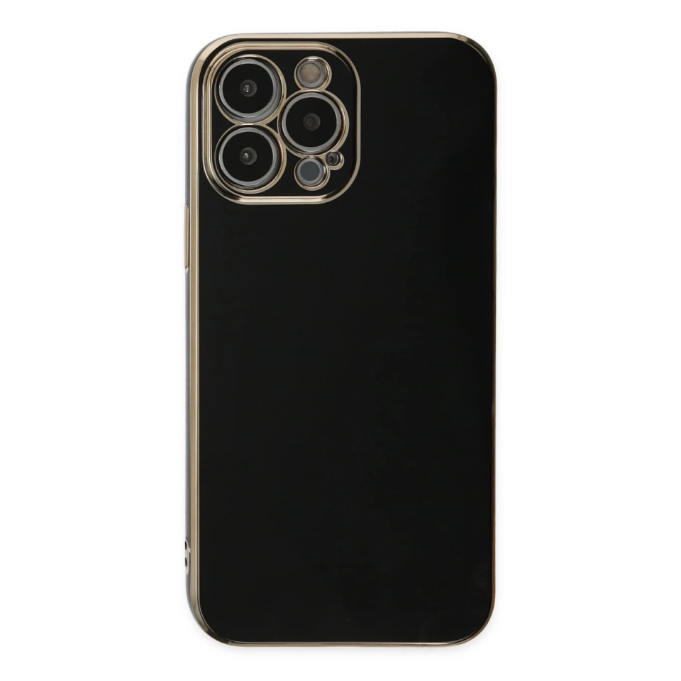 İphone 15 Pro Max Kılıf Volet Silikon - Siyah