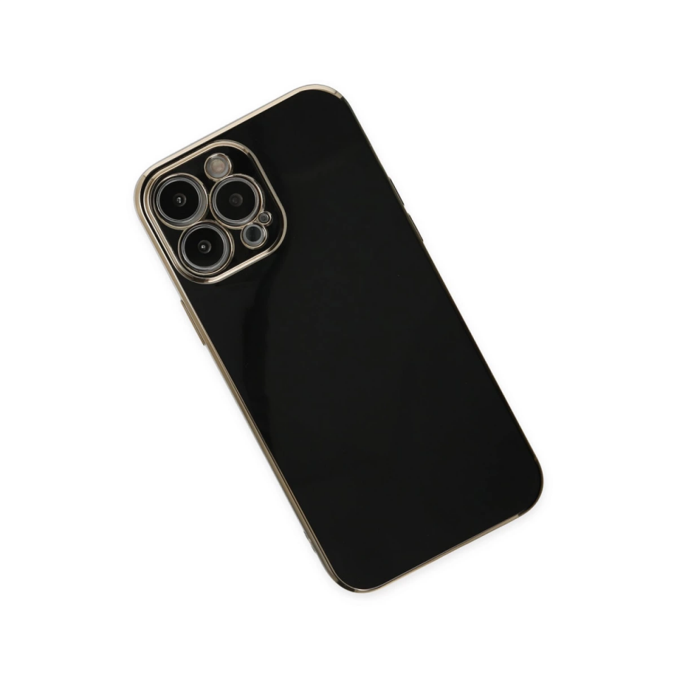 İphone 15 Pro Max Kılıf Volet Silikon - Siyah