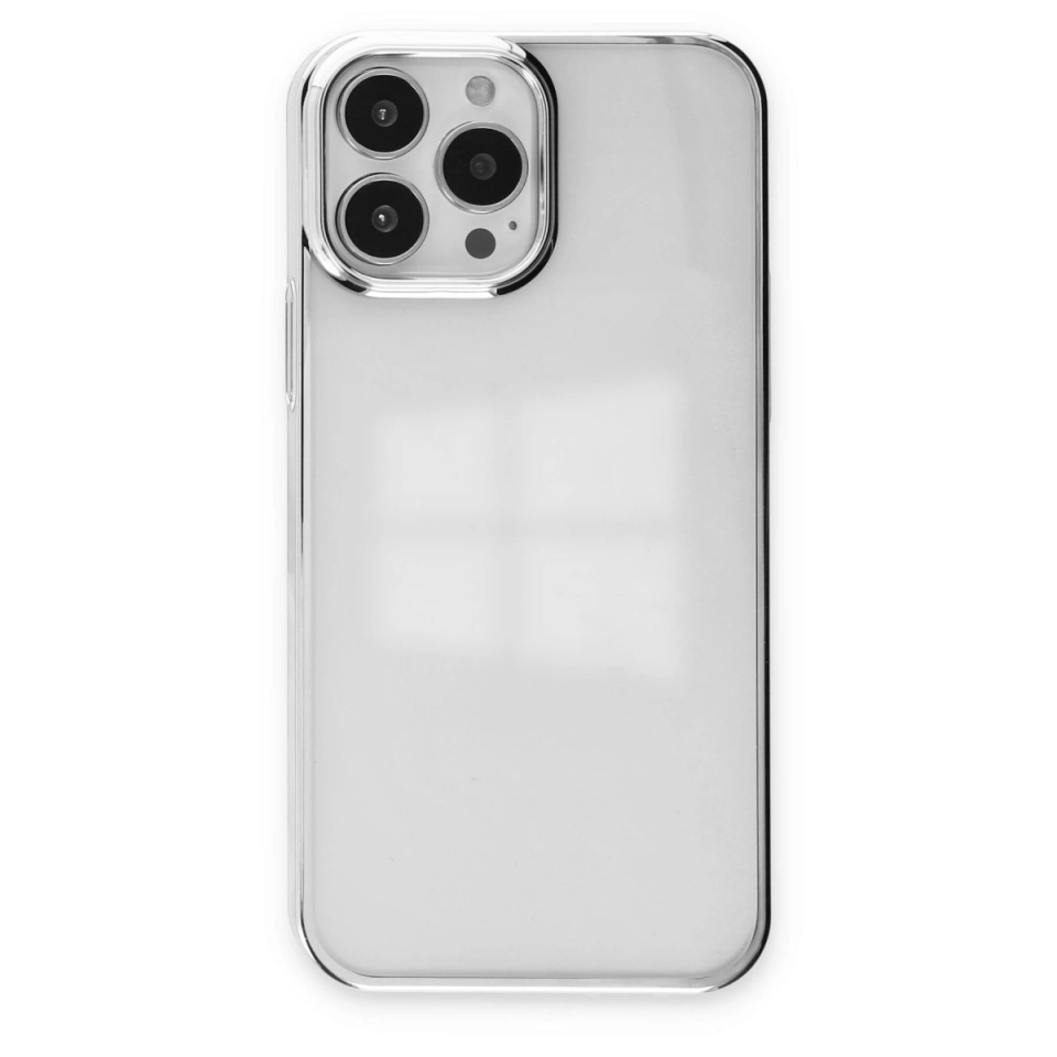 İphone 14 Pro Kılıf Element Silikon - Gümüş