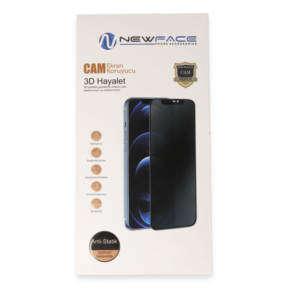 İphone 7 Plus 3d Antistatik Hayalet Cam Ekran Koruyucu - Beyaz