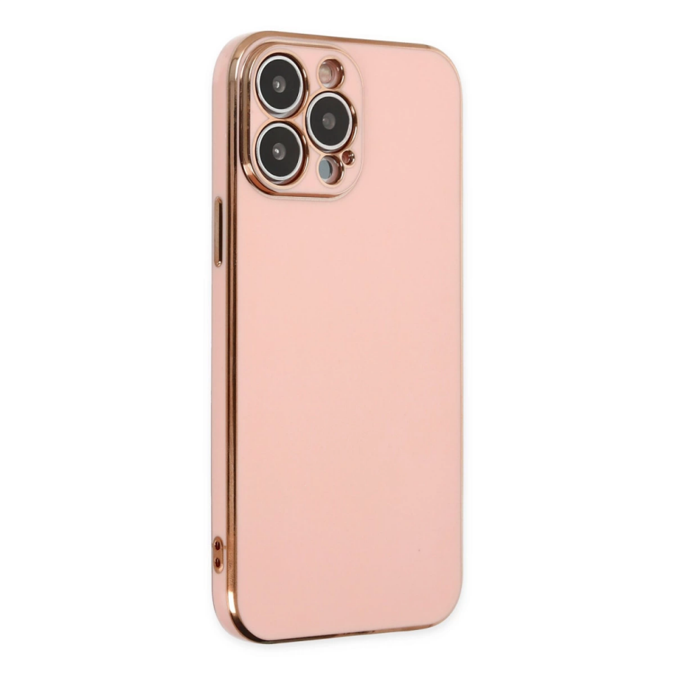 İphone 15 Pro Max Kılıf Volet Silikon - Pembe