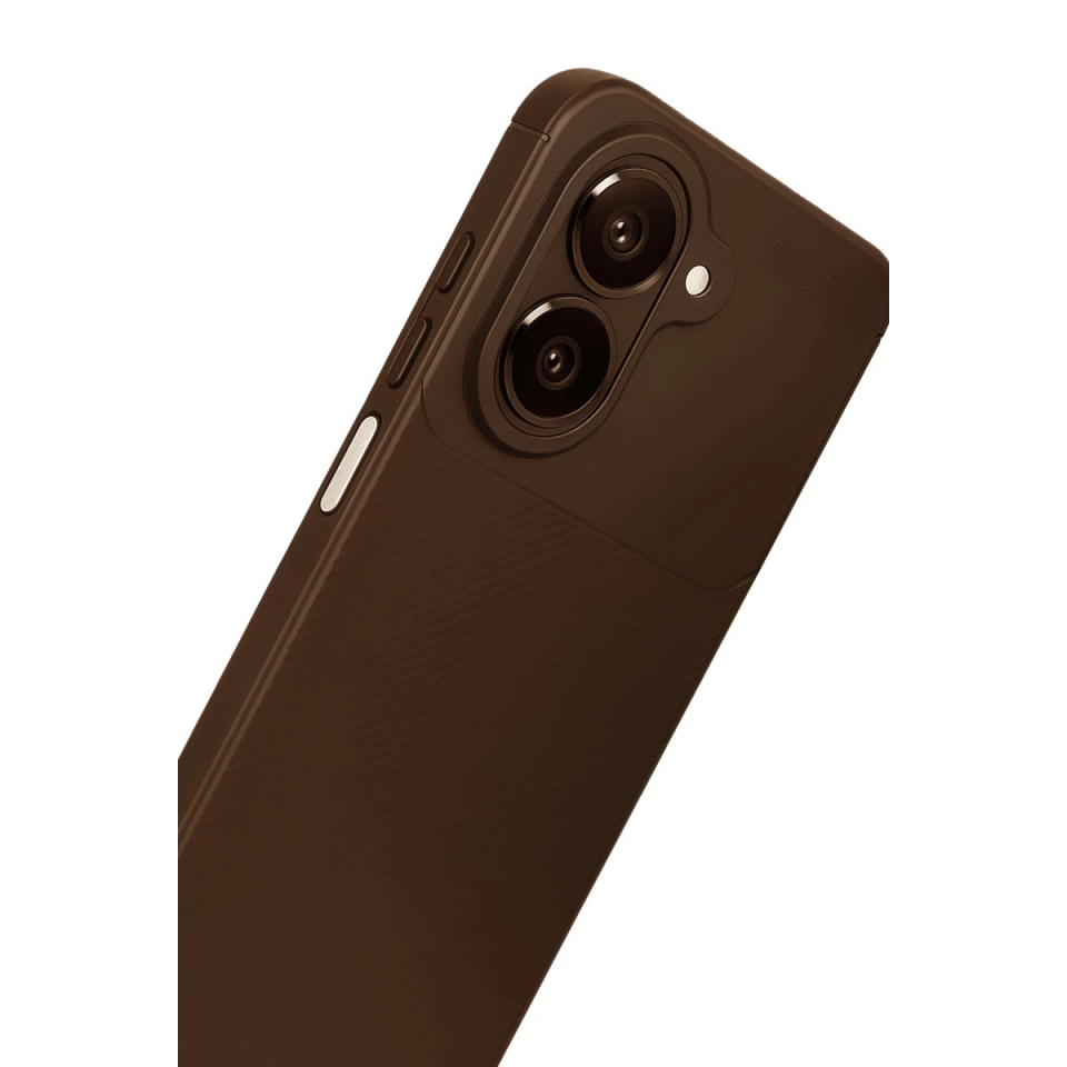 Samsung Galaxy A07 4g Auto Focus Karbon Kapak - Kahverengi