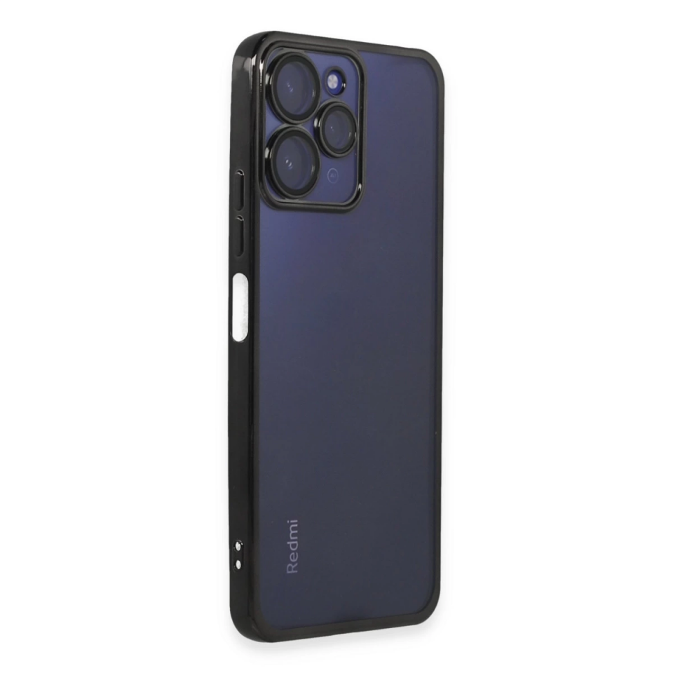 Xiaomi Redmi 12 Kılıf Razer Lensli Silikon - Siyah
