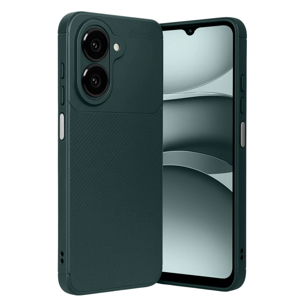 Samsung Galaxy A07 4g Auto Focus Karbon Kapak - Koyu Yeşil