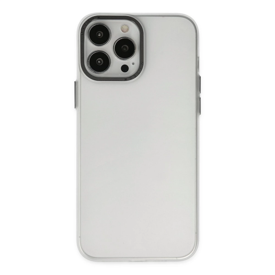 İphone 14 Pro Kılıf Modos Metal Kapak - Şeffaf