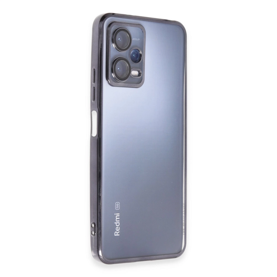 Xiaomi Redmi Note 12 Pro 5g Kılıf Razer Lensli Silikon - Siyah