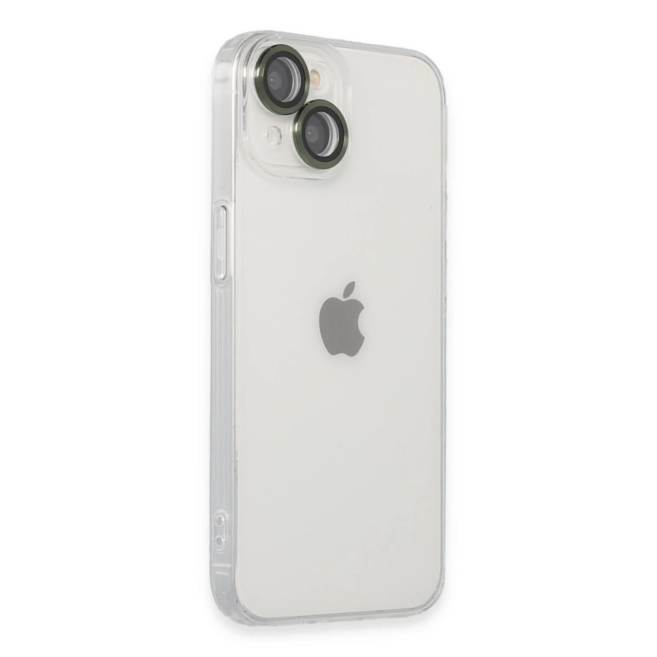 İphone 14 Kılıf Luko Lens Silikon - Yeşil