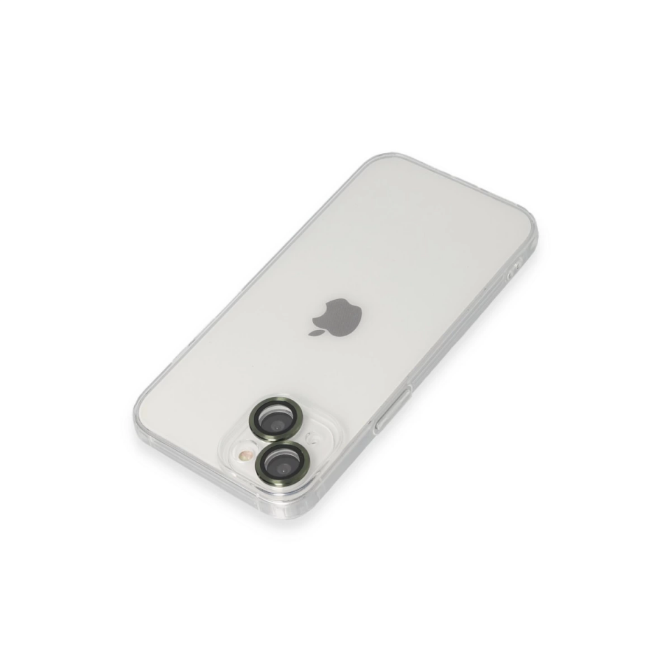 İphone 14 Kılıf Luko Lens Silikon - Yeşil