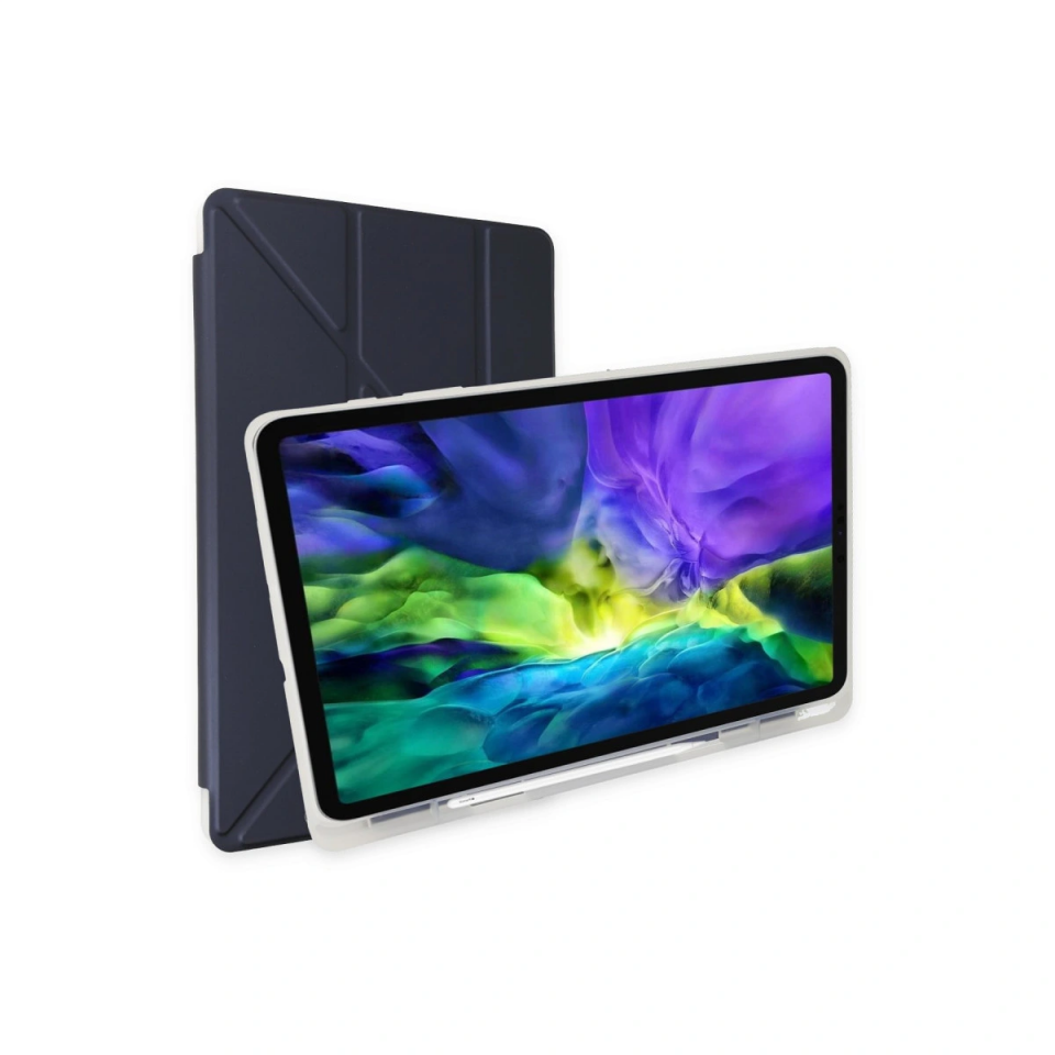 Samsung Galaxy X200 Tab A8 10.5 Kılıf Kalemlikli Mars Tablet Kılıfı - Lacivert