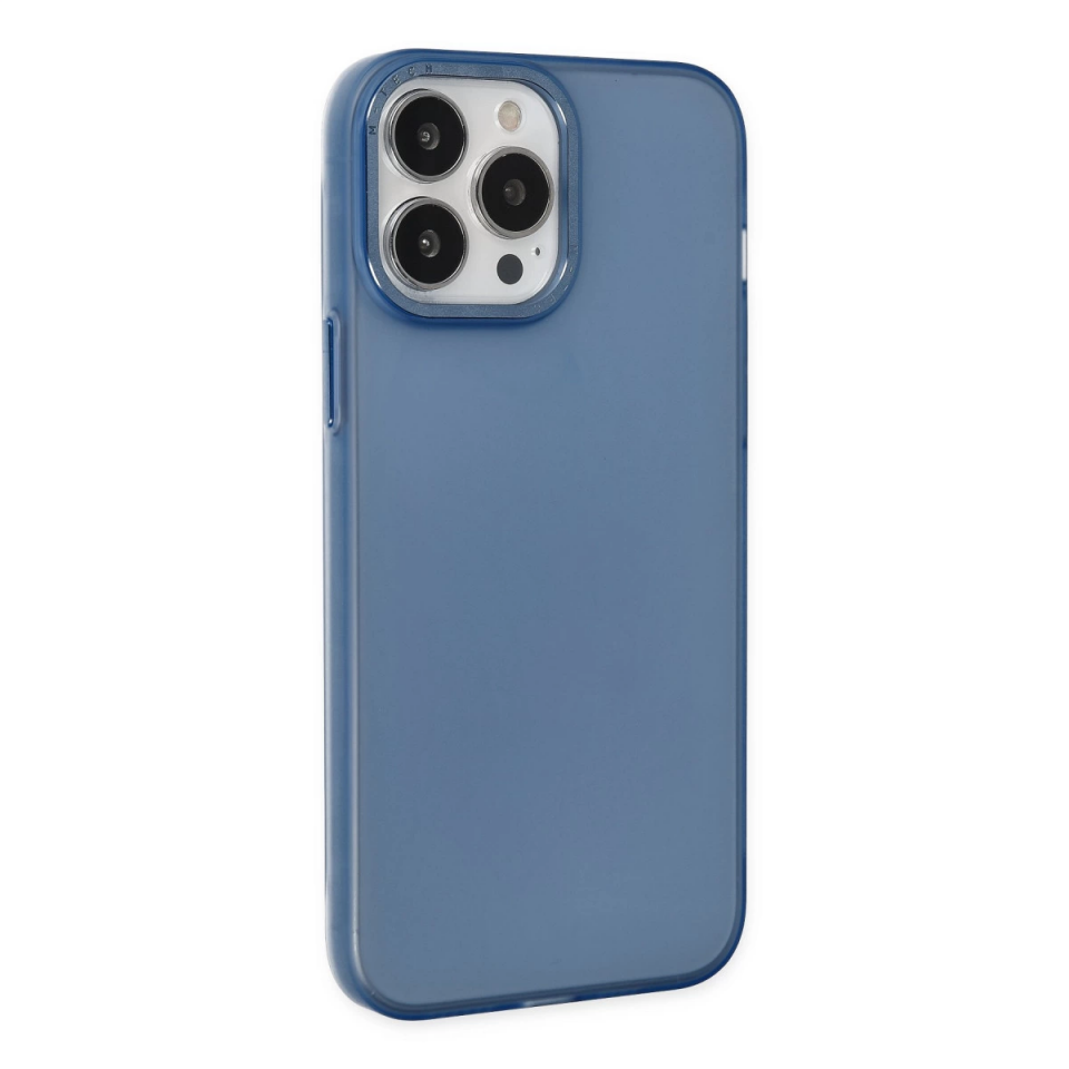 İphone 14 Pro Kılıf Modos Metal Kapak - Lacivert