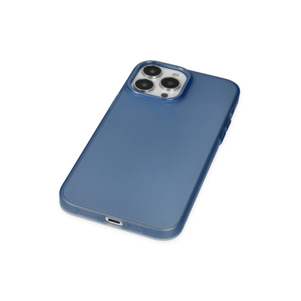 İphone 14 Pro Kılıf Modos Metal Kapak - Lacivert