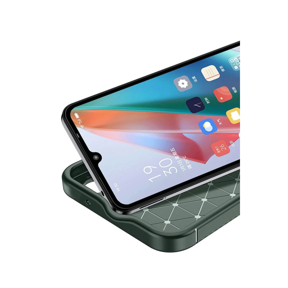 Realme C75 4g Auto Focus Karbon Kapak - Koyu Yeşil