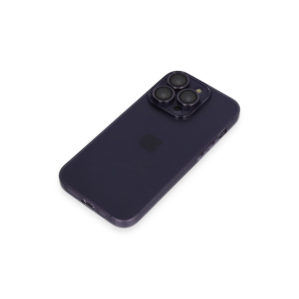 İphone 14 Pro Max Kılıf Luko Lens Silikon - Siyah