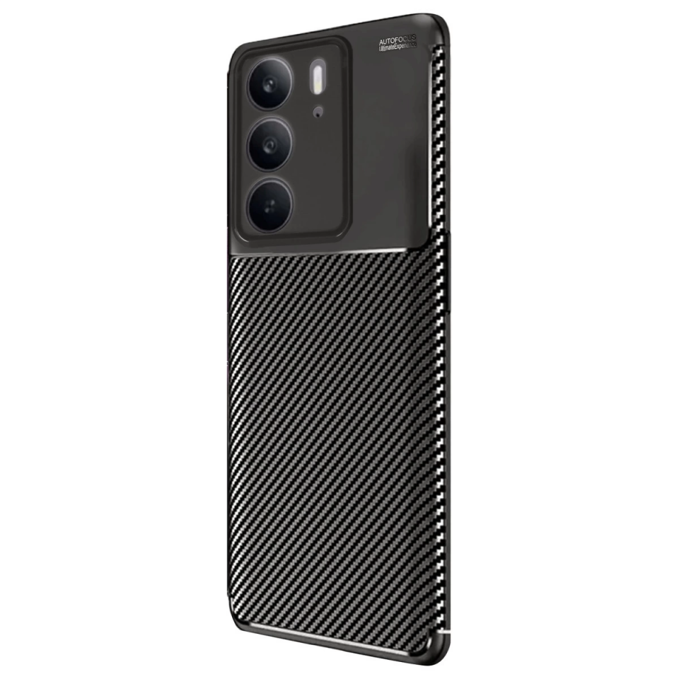 Realme C75 4g Auto Focus Karbon Kapak - Siyah