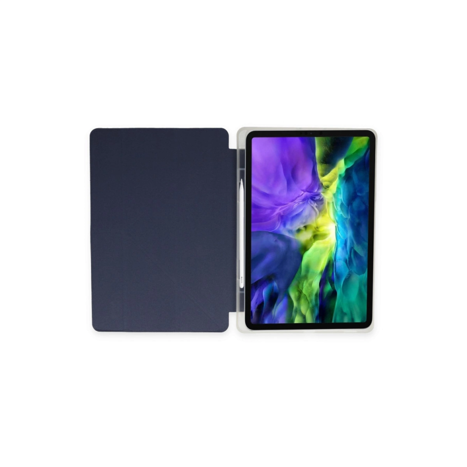 Samsung Galaxy T870 Tab S7 11 Kılıf Kalemlikli Mars Tablet Kılıfı - Lacivert