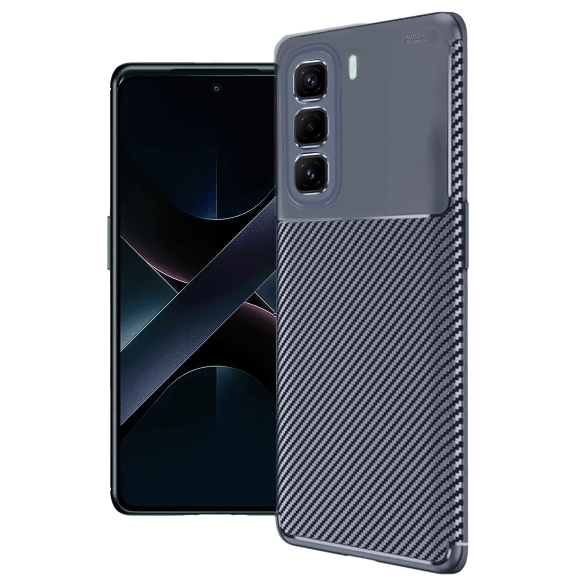 İnfinix Hot 50 Pro Plus 4g Auto Focus Karbon Kapak - Lacivert