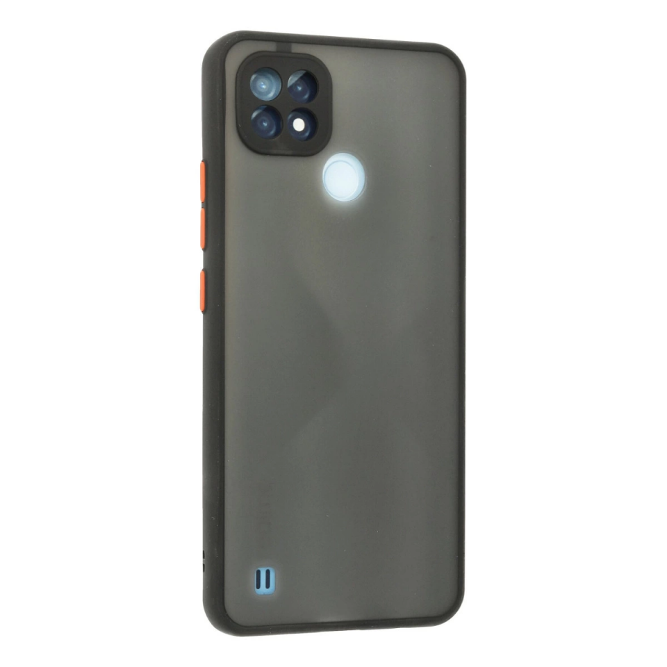 Realme C21 Kılıf Montreal Silikon Kapak - Siyah