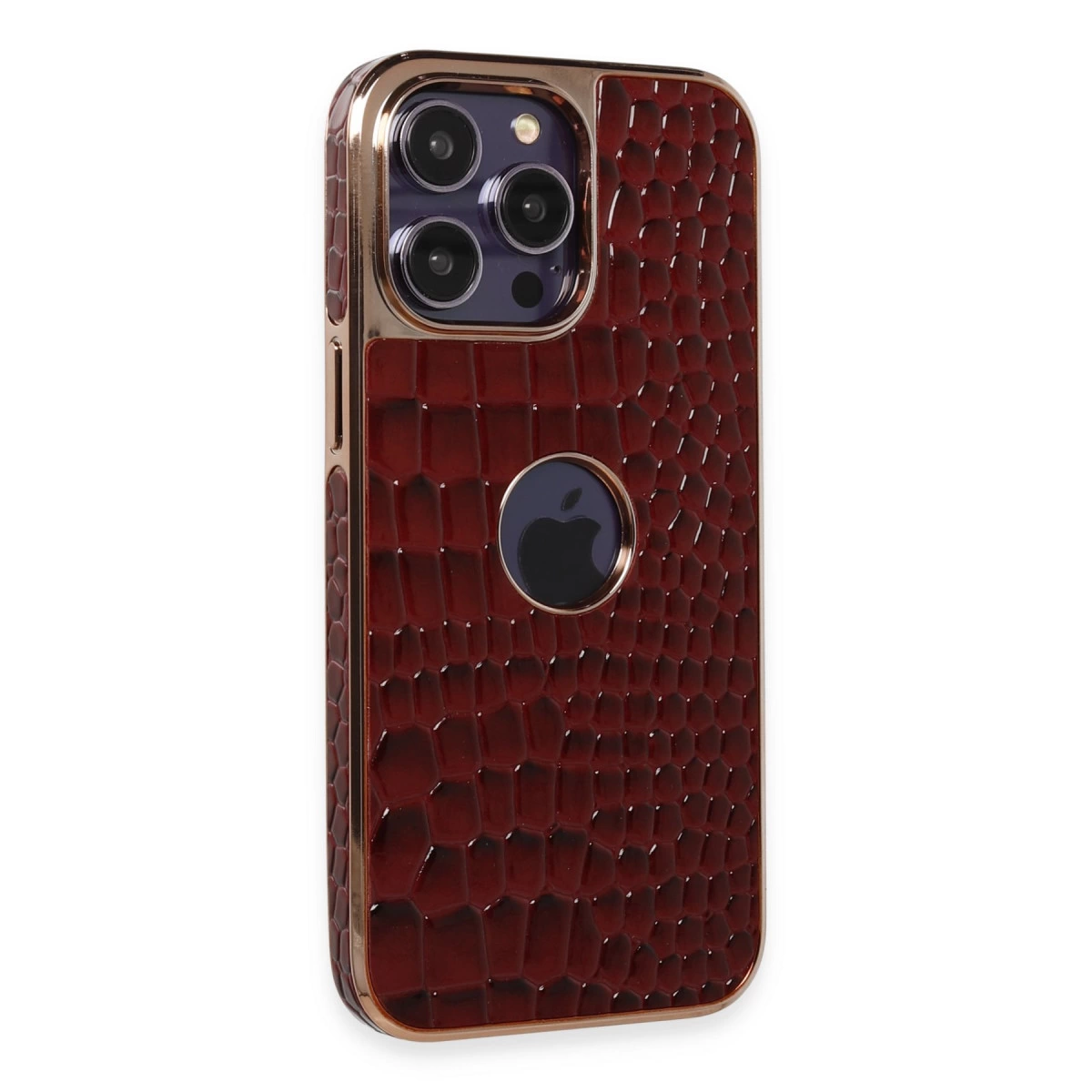 İphone 13 Pro Max Kılıf Snake Kapak - Bordo