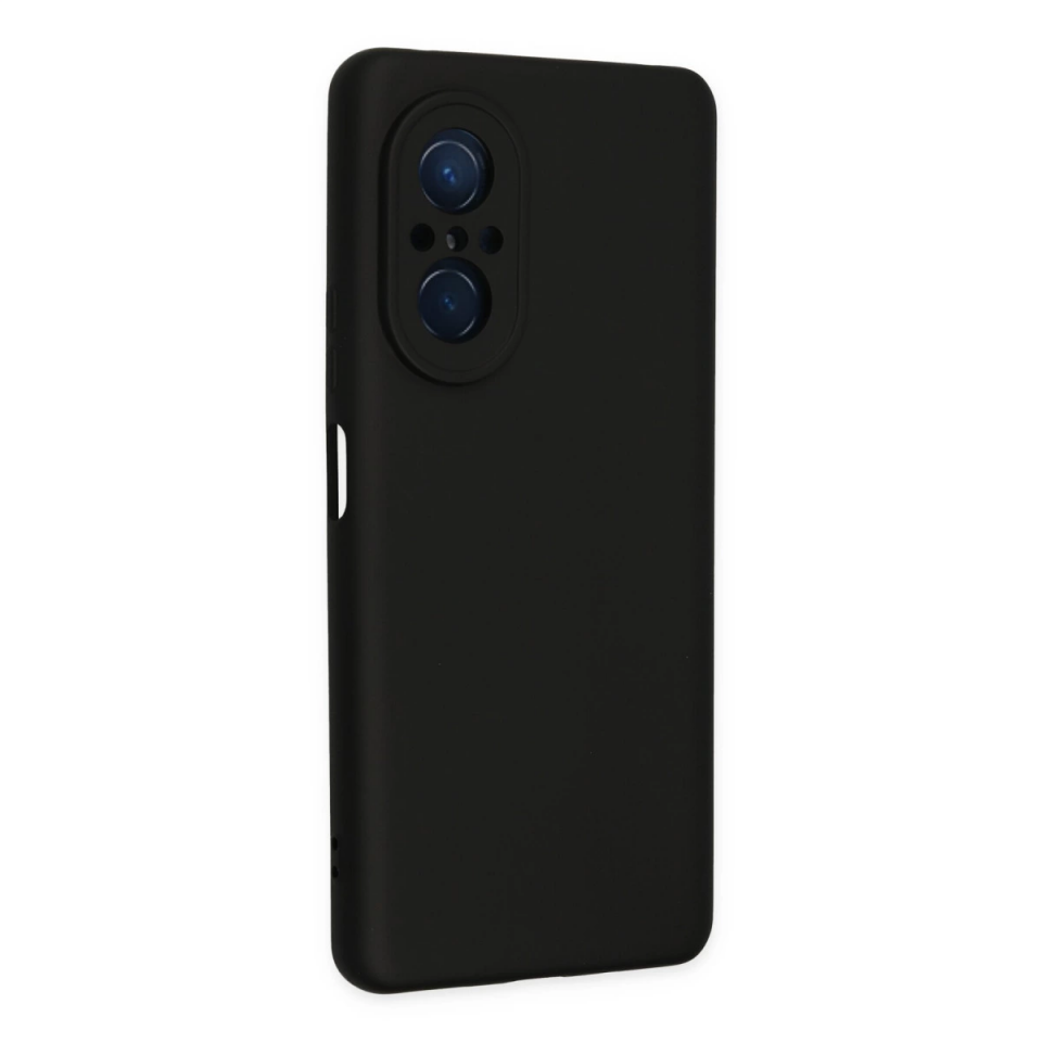 Huawei Nova 9 Se Kılıf Nano İçi Kadife Silikon - Siyah