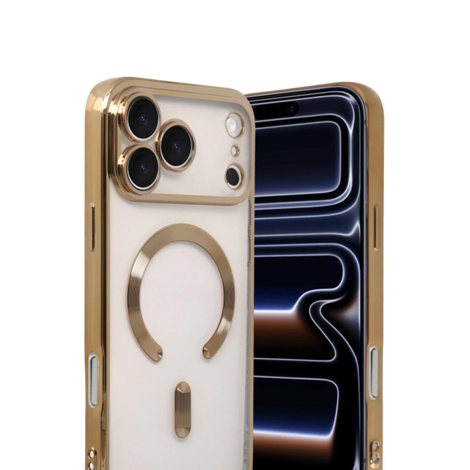 İphone 17 Pro Max Kross Magneticsafe Kapak - Gold