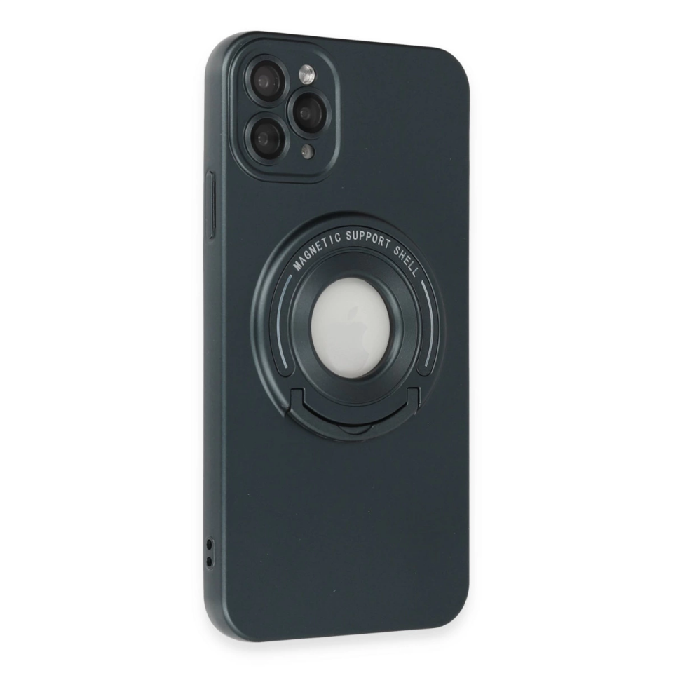 İphone 12 Pro Kılıf Lukka Magneticsafe Kapak - Koyu Yeşil