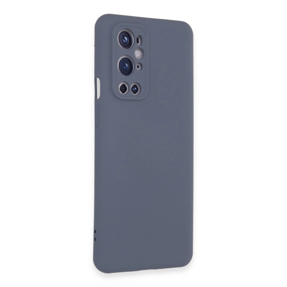One Plus 9 Pro Kılıf Nano İçi Kadife Silikon - Gri