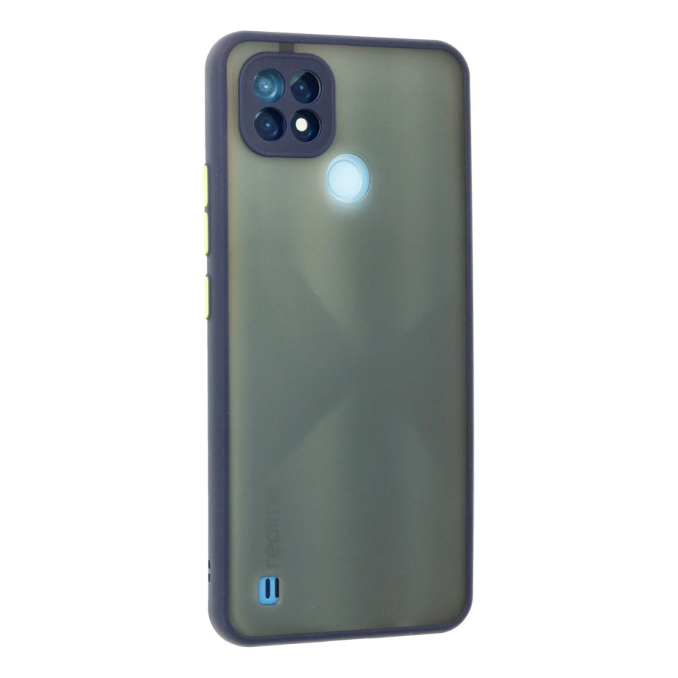 Realme C21 Kılıf Montreal Silikon Kapak - Lacivert