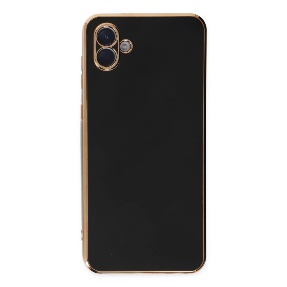 Samsung Galaxy A04 Kılıf Volet Silikon - Siyah