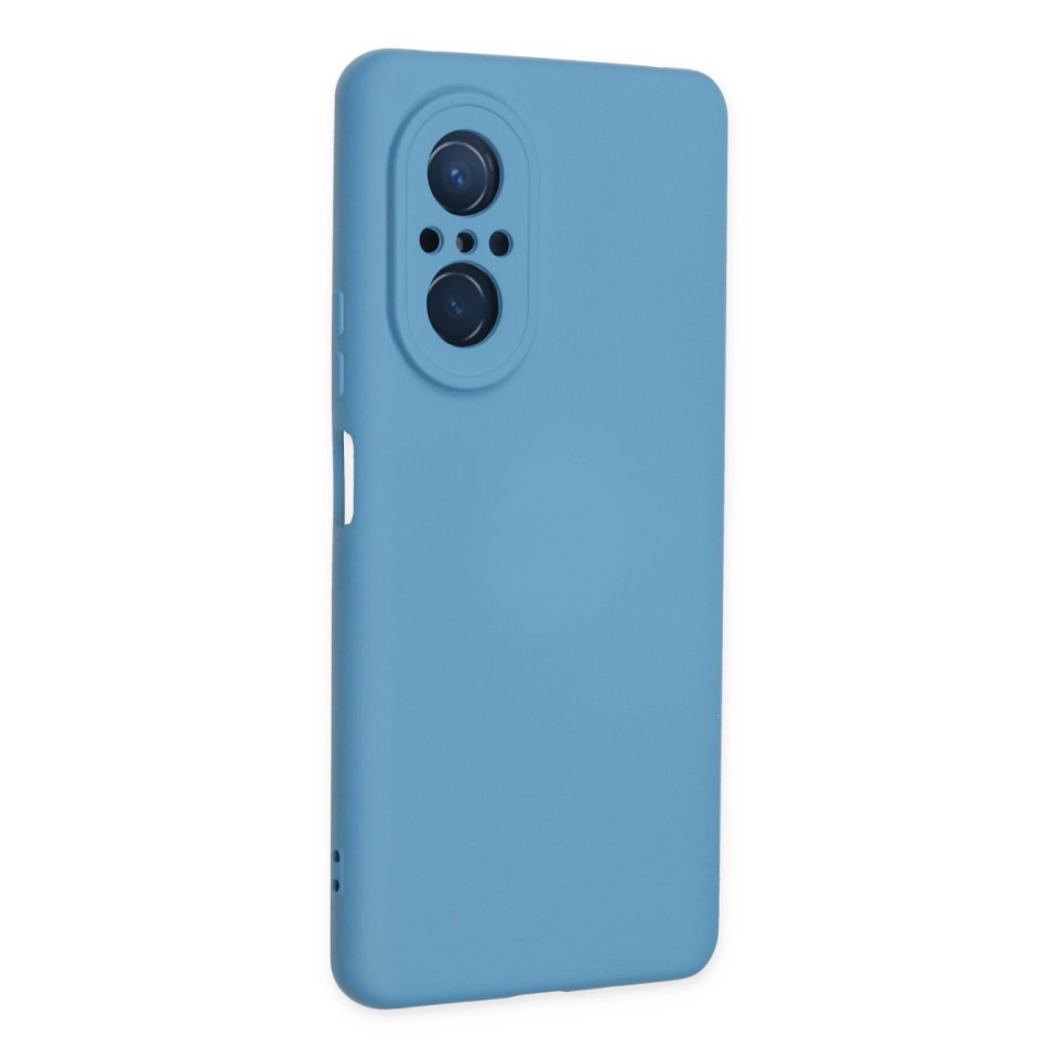 Huawei Nova 9 Se Kılıf Nano İçi Kadife Silikon - Mavi