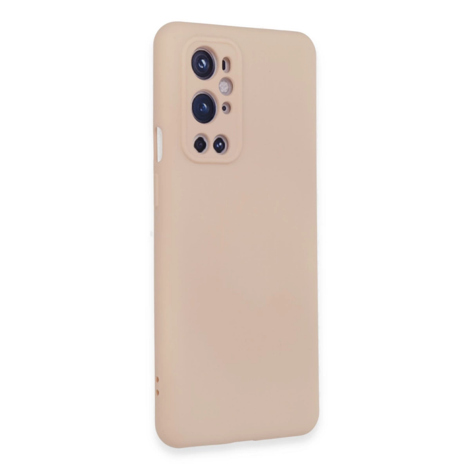 One Plus 9 Pro Kılıf Nano İçi Kadife Silikon - Pudra