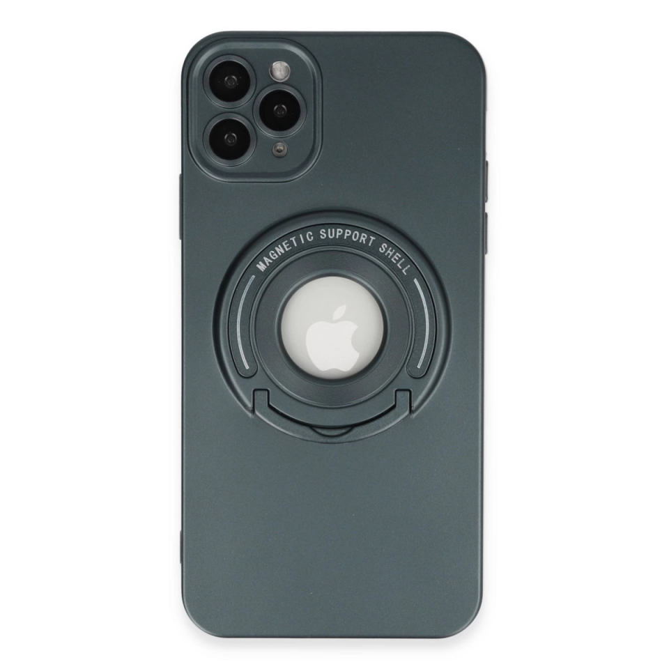 İphone 12 Pro Max Kılıf Lukka Magneticsafe Kapak - Koyu Yeşil