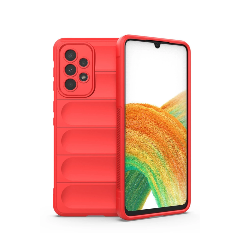 Samsung Galaxy A33 5g Kılıf Optimum Silikon - Kırmızı