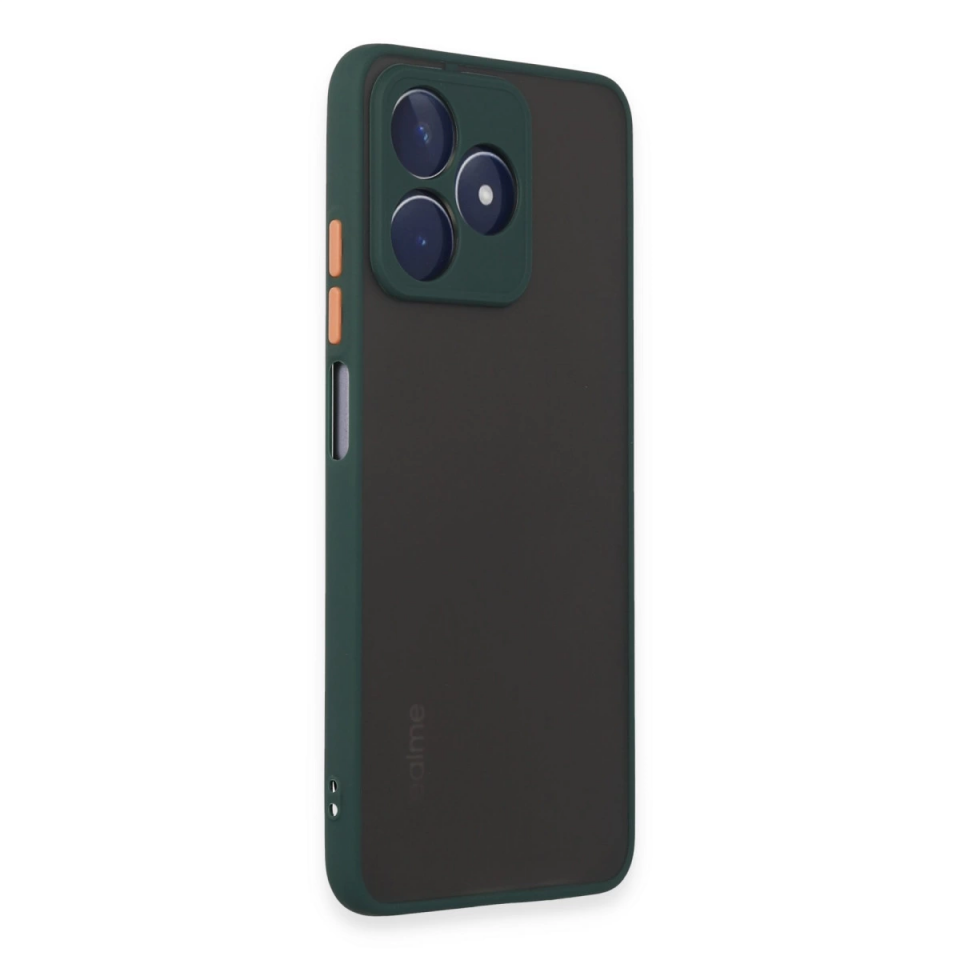 Realme C53 Kılıf Montreal Silikon Kapak - Yeşil