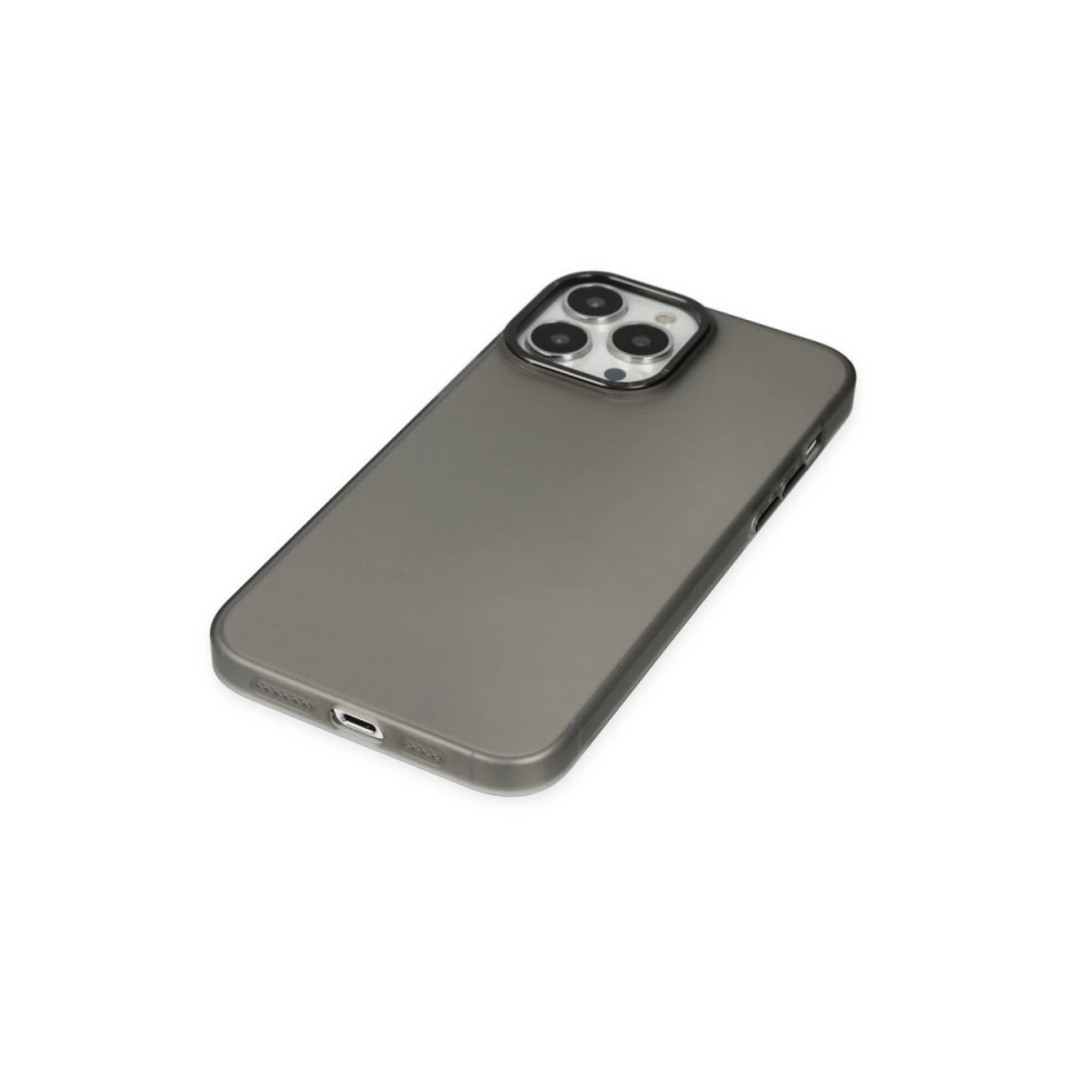 İphone 13 Pro Max Kılıf Modos Metal Kapak - Siyah