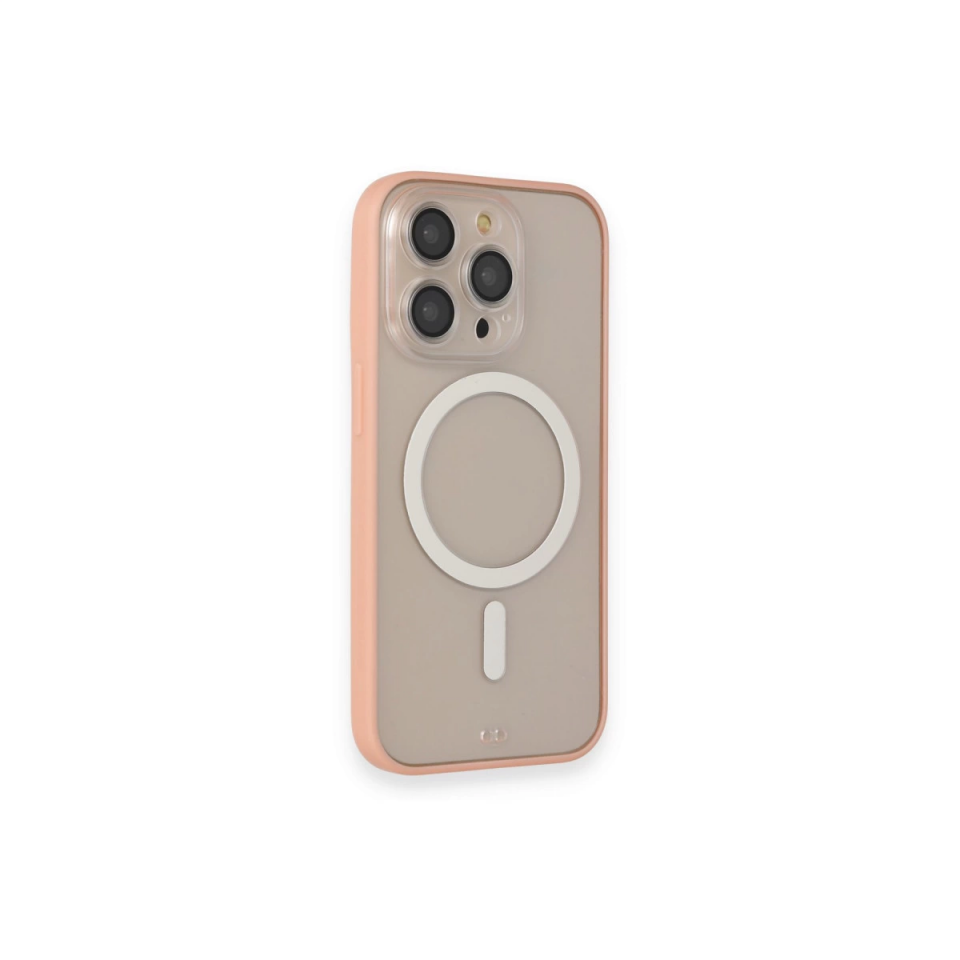 İphone 14 Pro Kılıf Grand Magneticsafe Kapak - Pembe