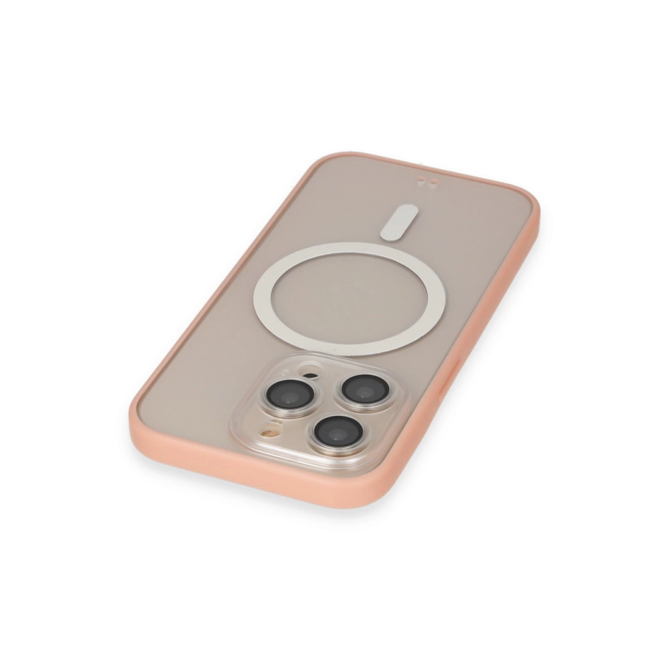 İphone 14 Pro Kılıf Grand Magneticsafe Kapak - Pembe