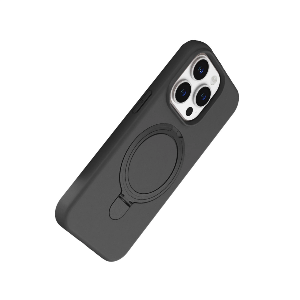 İphone 15 Pro Max Regal Magsafe Standlı Kapak - Titan Gri